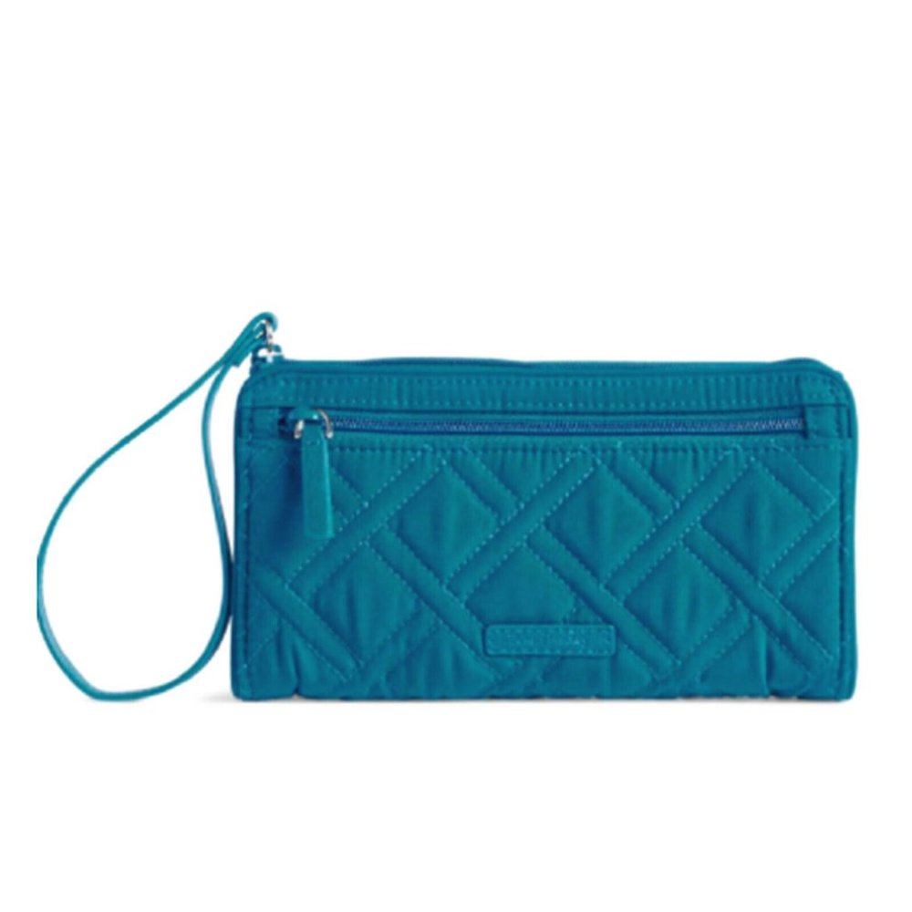 Vera Bradley RFID Front Zip Wristlet in Microfiber